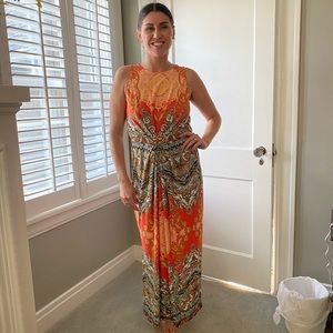 Beautiful multi colored Donna Morgan maxi.